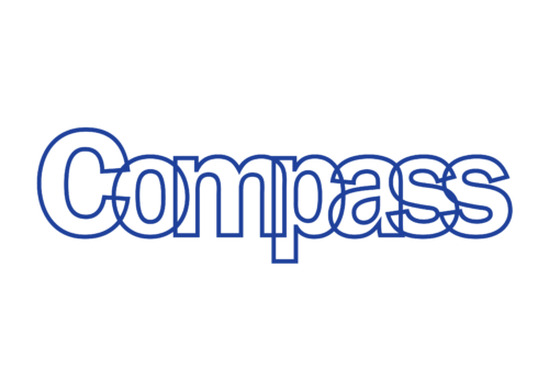 Compass text based logo